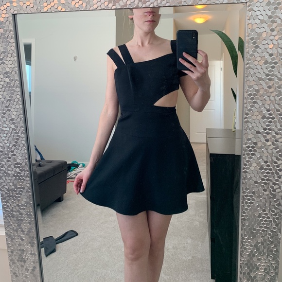 BCBG Black Cutout Dress - Picture 1 of 6